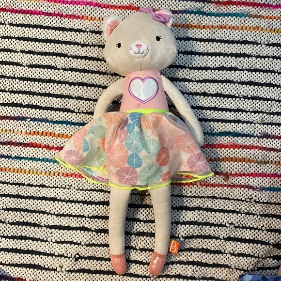 B. Softies Plush Cat with Bow - Picture 2 of 10